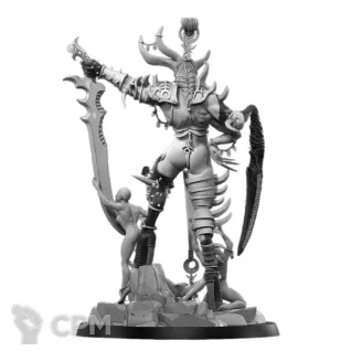 Описание картинки Daemon Prince of Slaanesh w slaves от 3Д печать миниатюр по цене 1 569руб | Свободный Рынок Миниатюр - СРМ