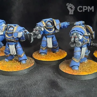 Описание картинки Space Marines Cataphractii Terminators 5шт. литье от Superguns по цене 2 300руб | Свободный Рынок Миниатюр - СРМ
