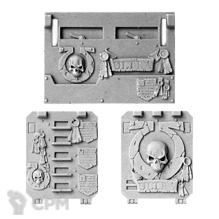Описание картинки ULTRAMARINES RHINO DOORS AND FRONTPLATE от TPC по цене 370руб | Свободный Рынок Миниатюр - СРМ