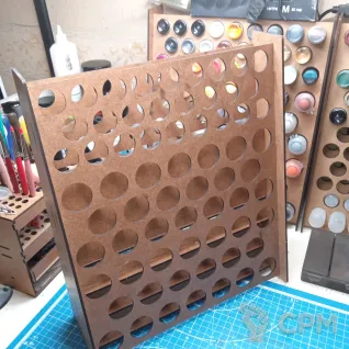 Описание картинки Подставка-полка-хранение красок от Мяс по цене 950руб | Свободный Рынок Миниатюр - СРМ