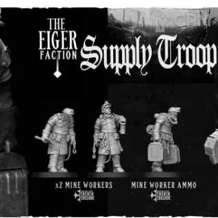 Описание картинки The Supply troops от PocketSized Prints по цене 900руб | Свободный Рынок Миниатюр - СРМ
