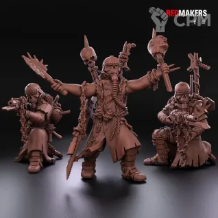 Описание картинки Ренегаты Крига/Культисты (цена за 1 модель) от 3D Wargaming по цене 200руб | Свободный Рынок Миниатюр - СРМ