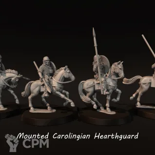 Описание картинки Mounted Carolingians от Manufactorum76 по цене 2 000руб | Свободный Рынок Миниатюр - СРМ