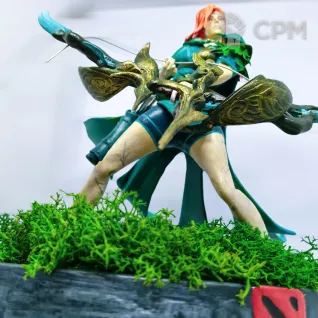 Описание картинки Фигурка Windranger dota 2 от Коллекциономания по цене 22 500руб | Свободный Рынок Миниатюр - СРМ