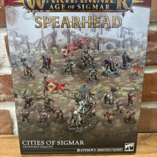 Описание картинки Spearhead Cities of Sigmar Zenestras Zealots от WarhammerBaby по цене 14 000руб | Свободный Рынок Миниатюр - СРМ