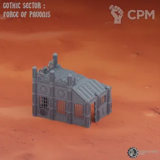 Описание картинки Pavonis campaign - Grimdark Industrial Ruins Set #3 от Кузница Миниатюр по цене 16 400руб | Свободный Рынок Миниатюр - СРМ