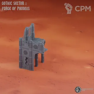 Описание картинки 5 одноэтажных зданий - Pavonis campaign - Grimdark Industrial Ruins Set #3 от Кузница Миниатюр по цене 8 000руб | Свободный Рынок Миниатюр - СРМ