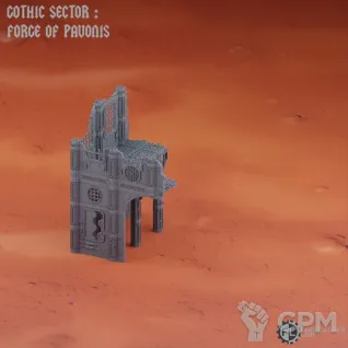Описание картинки Pavonis campaign - Grimdark Industrial Ruins Set #3 от Кузница Миниатюр по цене 16 400руб | Свободный Рынок Миниатюр - СРМ