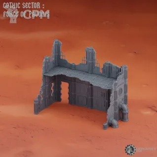 Описание картинки 5 одноэтажных зданий - Pavonis campaign - Grimdark Industrial Ruins Set #3 от Кузница Миниатюр по цене 8 000руб | Свободный Рынок Миниатюр - СРМ