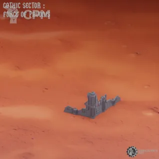 Описание картинки Pavonis campaign - Grimdark Industrial Ruins Set #3 от Кузница Миниатюр по цене 16 400руб | Свободный Рынок Миниатюр - СРМ