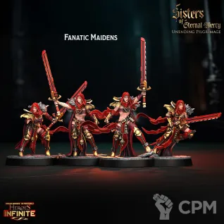 Описание картинки Fanatic Maidens 4 шт. от Brutality по цене 850руб | Свободный Рынок Миниатюр - СРМ