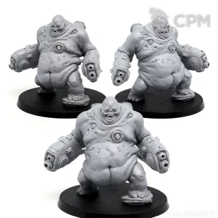 Описание картинки Манкубус (Mancubus, Doom) от Forfun Miniatures по цене 1 050руб | Свободный Рынок Миниатюр - СРМ