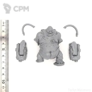 Описание картинки Манкубус (Mancubus, Doom) от Forfun Miniatures по цене 1 050руб | Свободный Рынок Миниатюр - СРМ
