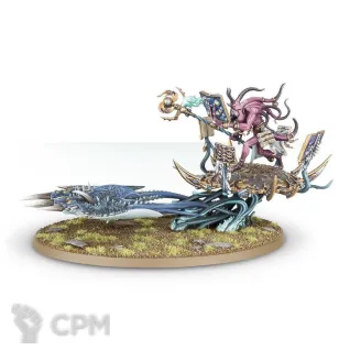 Описание картинки Fateskimmer, Herald of Tzeentch on Burning Chariot от Warp-Smuggling по цене 6 000руб | Свободный Рынок Миниатюр - СРМ