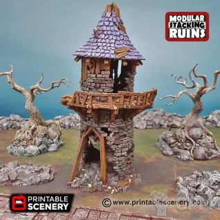 Описание картинки Башня Отшельника от 3D Wargaming по цене 4 000руб | Свободный Рынок Миниатюр - СРМ
