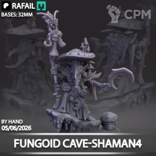 Описание картинки Fungoid Cave-Shaman от Бруталити по цене 300руб | Свободный Рынок Миниатюр - СРМ