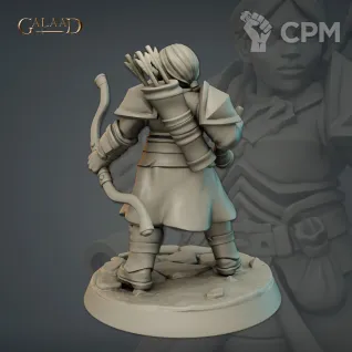 Описание картинки Female Dwarf 03 от PocketSized Prints по цене 170руб | Свободный Рынок Миниатюр - СРМ