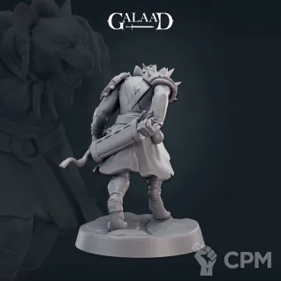 Описание картинки Female Gnoll 02 от PocketSized Prints по цене 190руб | Свободный Рынок Миниатюр - СРМ