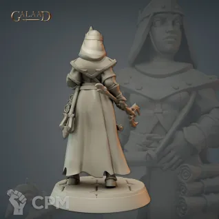 Описание картинки Female Priest 01 от PocketSized Prints по цене 190руб | Свободный Рынок Миниатюр - СРМ