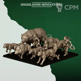 Описание картинки FERAL ANIMALS AND BEASTAMERS от Manufactorum76 по цене 2 150руб | Свободный Рынок Миниатюр - СРМ