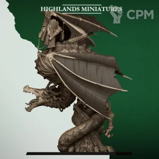 Описание картинки Feral Elf Prince on Feral Dragon от Manufactorum76 по цене 3 500руб | Свободный Рынок Миниатюр - СРМ