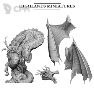 Описание картинки Feral Elf Prince on Feral Dragon от Manufactorum76 по цене 3 500руб | Свободный Рынок Миниатюр - СРМ