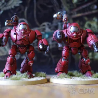 Описание картинки Adeptus Mechanicus Kastelan Robots and Tech-Priest от Biosphere по цене 8 500руб | Свободный Рынок Миниатюр - СРМ