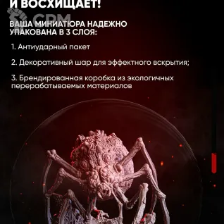 Описание картинки Миниатюра монстра: Кровопийца 2 Фэнтези враг NPC для Dungeons & Dragons (DnD 5e), Pathfind от ChurcHehe 3d print по цене 422руб | Свободный Рынок Миниатюр - СРМ