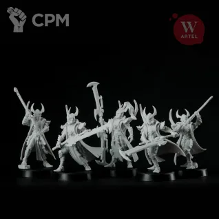 Описание картинки Комплект миниатюр Deathblade Retinue от Артель W по цене 6 250руб | Свободный Рынок Миниатюр - СРМ