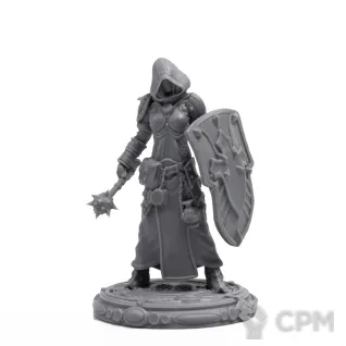Описание картинки Клерик от Fantasy Minis по цене 550руб | Свободный Рынок Миниатюр - СРМ