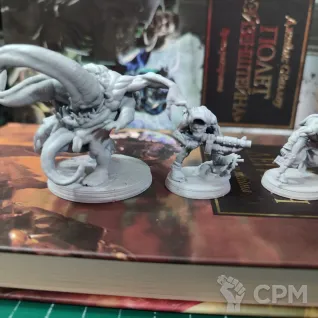 Описание картинки + Corrupted Guard Wretched + Культисты от WastelandMiniatures по цене 910руб | Свободный Рынок Миниатюр - СРМ