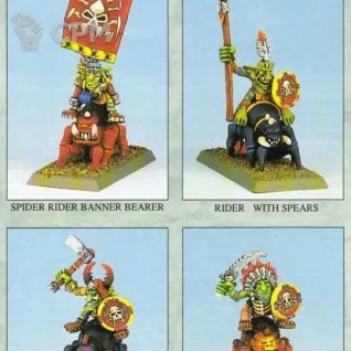 Описание картинки Forest Goblin Spider Riders - Скан от MrMetalHorror по цене 700руб | Свободный Рынок Миниатюр - СРМ