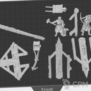 Описание картинки Field Trebuchet от White Rhino по цене 999руб | Свободный Рынок Миниатюр - СРМ