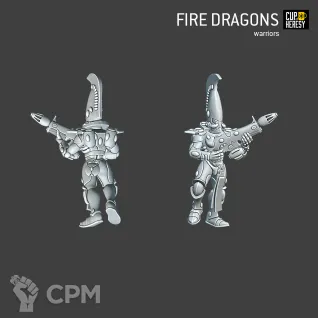 Описание картинки Fire Dragons 10x от Cup of Heresy по цене 1 400руб | Свободный Рынок Миниатюр - СРМ