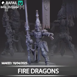 Описание картинки Fire Dragons от Naggaroth Night по цене 1 300руб | Свободный Рынок Миниатюр - СРМ