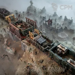 Описание картинки Бронепоезд ✠ TRENCH CRUSADE от Big Brain Terrain по цене 12 550руб | Свободный Рынок Миниатюр - СРМ