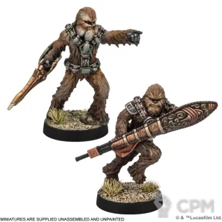 Описание картинки Star Wars: Legion – Kashyyyk Wookiee Warriors от StarkLogistics по цене 5 040руб | Свободный Рынок Миниатюр - СРМ