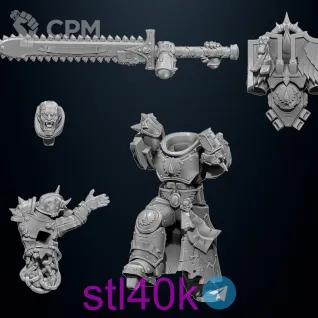 Описание картинки Gabriel Seth the Chaptermaster of Flesh Tearers от Хижина Мопса по цене 450руб | Свободный Рынок Миниатюр - СРМ