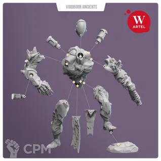 Описание картинки Flesh Golems of Voidborn Ancients от WebWay 3D по цене 680руб | Свободный Рынок Миниатюр - СРМ