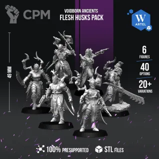 Описание картинки Flesh Husks Pack от WebWay 3D по цене 1 700руб | Свободный Рынок Миниатюр - СРМ