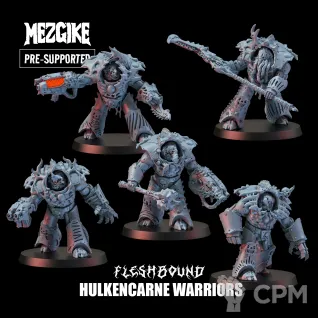 Описание картинки Hulkencarne Warriors от Manufactorum76 по цене 1 900руб | Свободный Рынок Миниатюр - СРМ