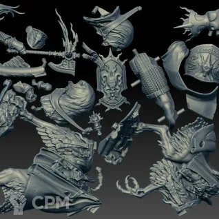 Описание картинки Lord-Vigilant on Gryph-Stalker (Scan) от AxeL's Forge по цене 1 000руб | Свободный Рынок Миниатюр - СРМ