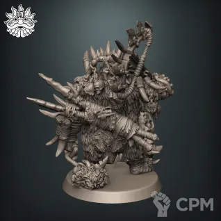 Описание картинки Ogor Bloodpelt Hunter от Brother Ork по цене 900руб | Свободный Рынок Миниатюр - СРМ