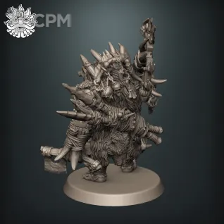 Описание картинки Ogor Bloodpelt Hunter от Brother Ork по цене 900руб | Свободный Рынок Миниатюр - СРМ