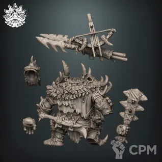 Описание картинки Ogor Icebrow Hunter от Brother Ork по цене 900руб | Свободный Рынок Миниатюр - СРМ