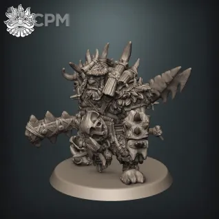 Описание картинки Ogor Icebrow Hunter от Brother Ork по цене 900руб | Свободный Рынок Миниатюр - СРМ