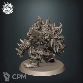 Описание картинки Ogor Icebrow Hunter от Brother Ork по цене 900руб | Свободный Рынок Миниатюр - СРМ
