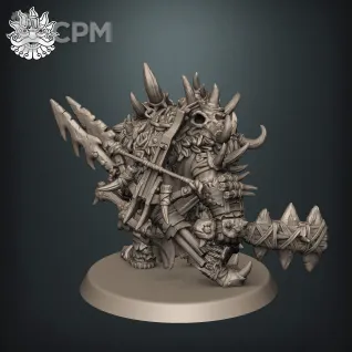 Описание картинки Ogor Icebrow Hunter от Brother Ork по цене 900руб | Свободный Рынок Миниатюр - СРМ