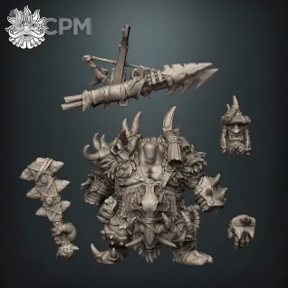 Описание картинки Ogor Icebrow Hunter от Brother Ork по цене 900руб | Свободный Рынок Миниатюр - СРМ