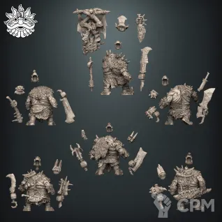 Описание картинки Ogors Gluttons / Gutbusters / Maneaters от Brother Ork по цене 550руб | Свободный Рынок Миниатюр - СРМ